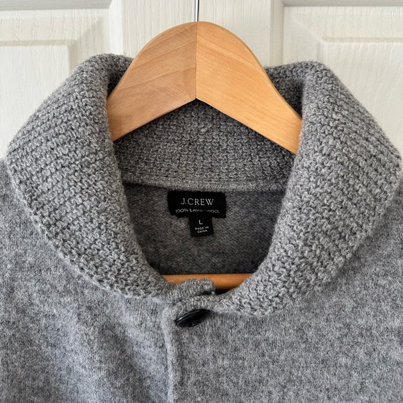 J. Crew Men’s Lambswool Shawl Collar Cardigan - in size large - Picture 3 of 8